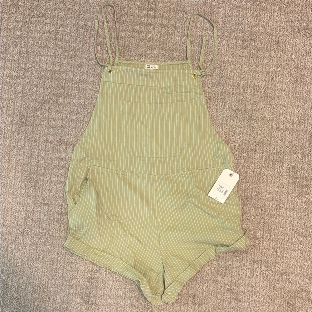 NWT Billabong striped overalls